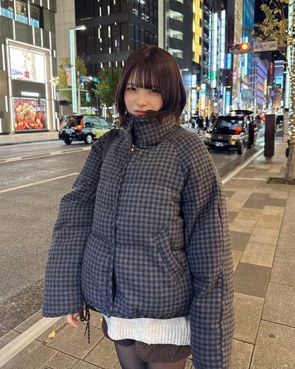 チェック柄中綿ダウンジャケット
SA0094