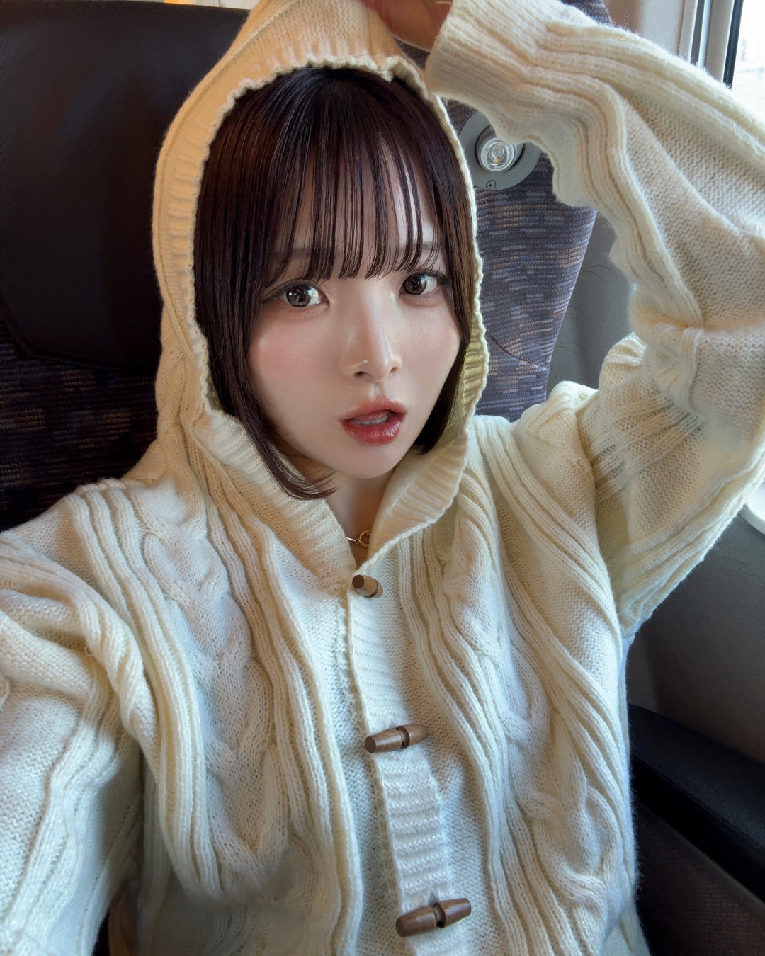 フーディメイラードニットカーディガン
SA0097