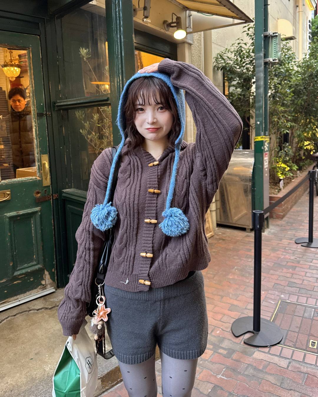 フーディメイラードニットカーディガン
SA0097