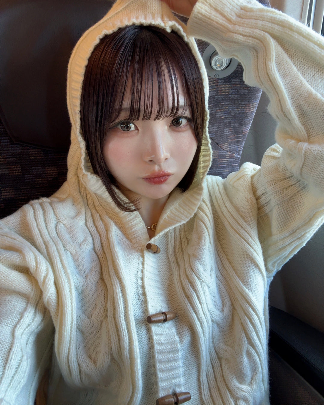 フーディメイラードニットカーディガン
SA0097