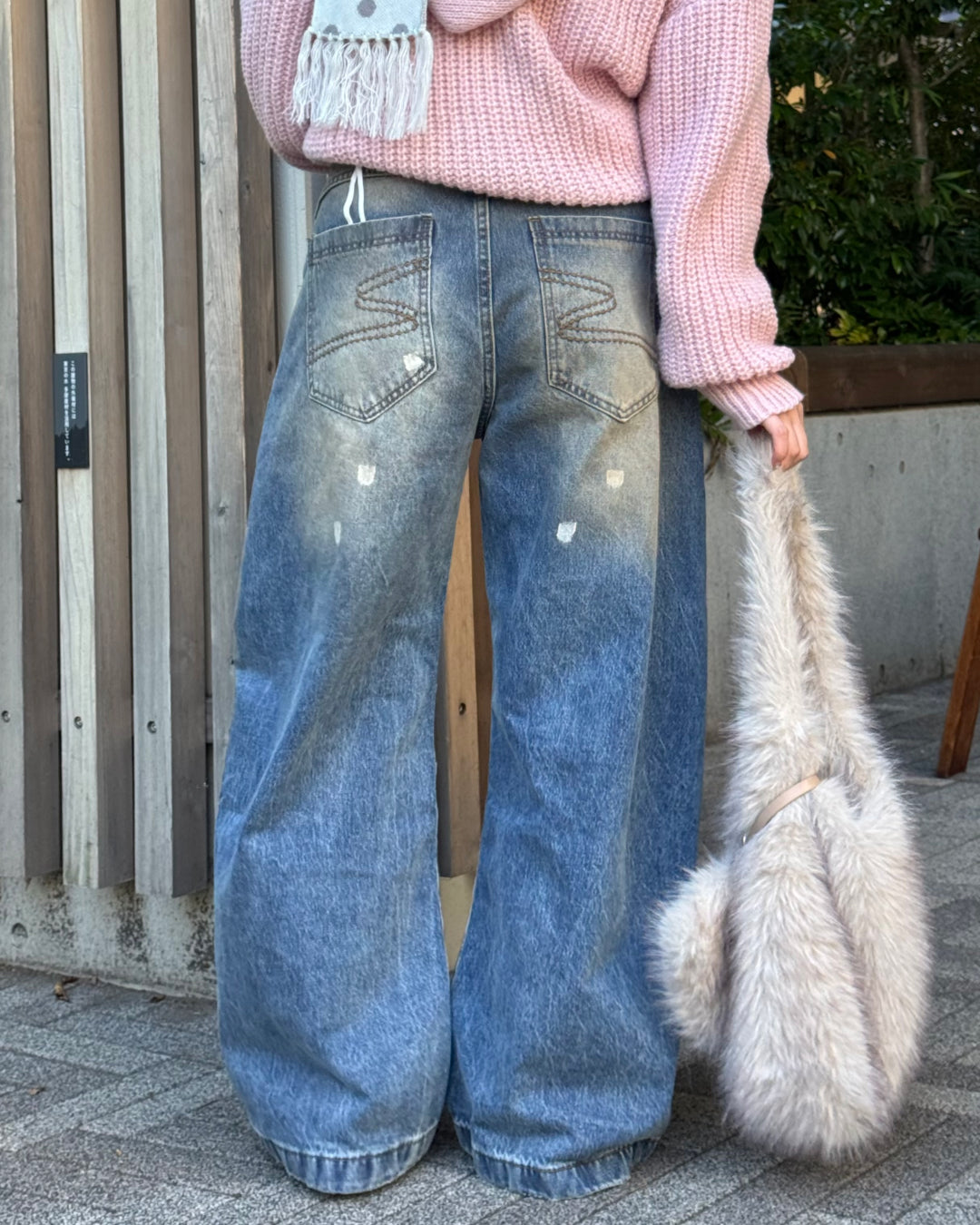 ペイントデザインダメージウォッシュデニム
SA0106