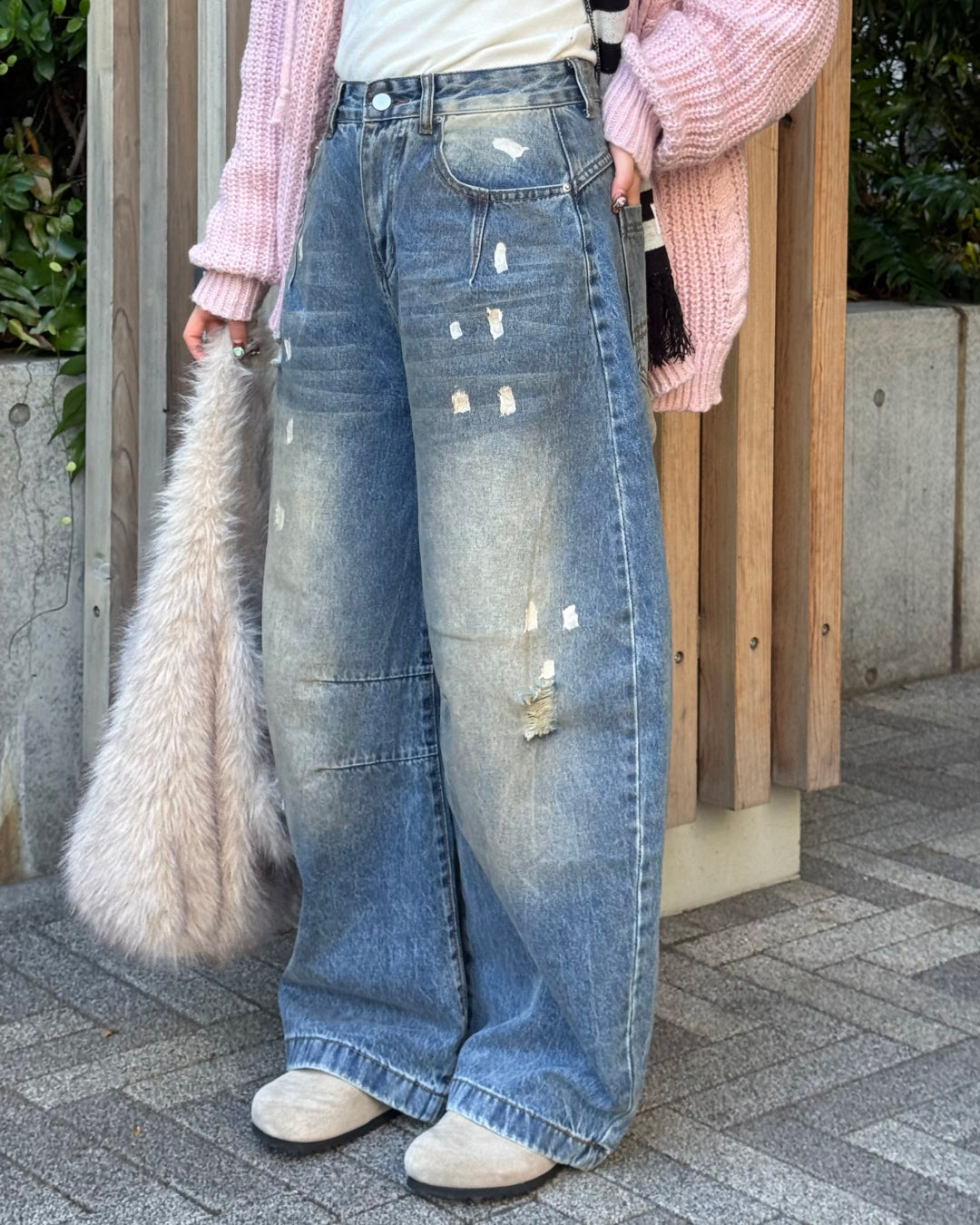 ペイントデザインダメージウォッシュデニム
SA0106