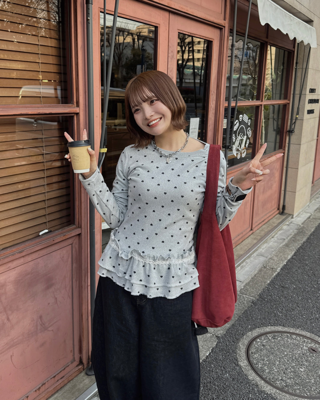 ドットギャザーフリルトップス SA0151