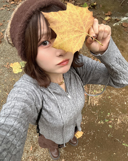 【即納】ツイストニットパーカーSA5002