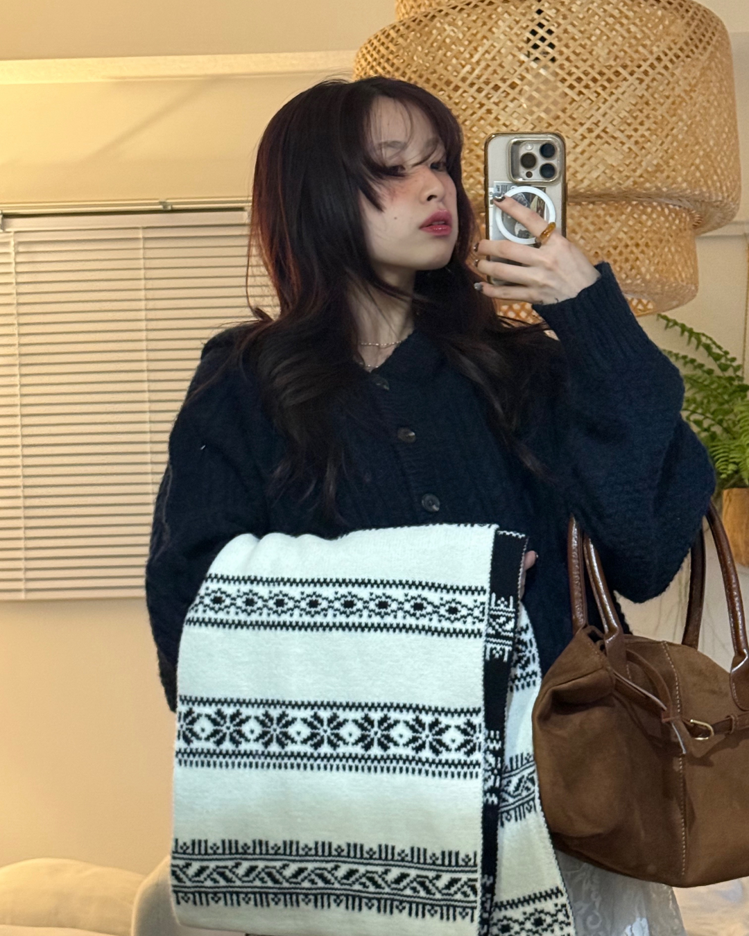 ノルディック柄マフラー SE0068