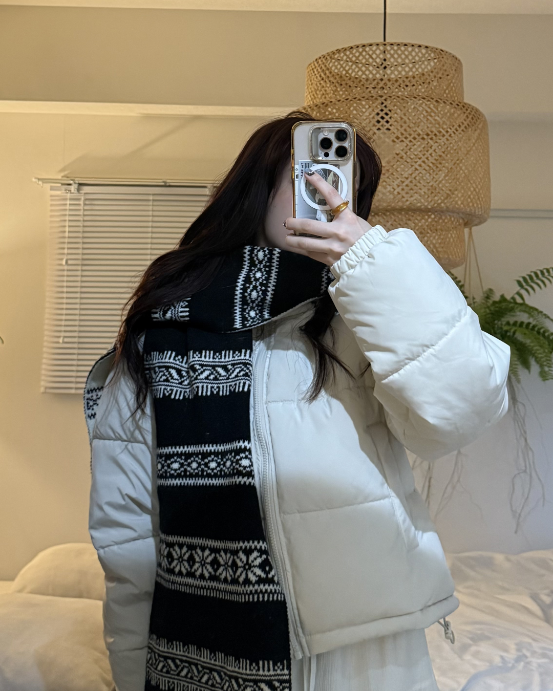 ノルディック柄マフラー SE0068