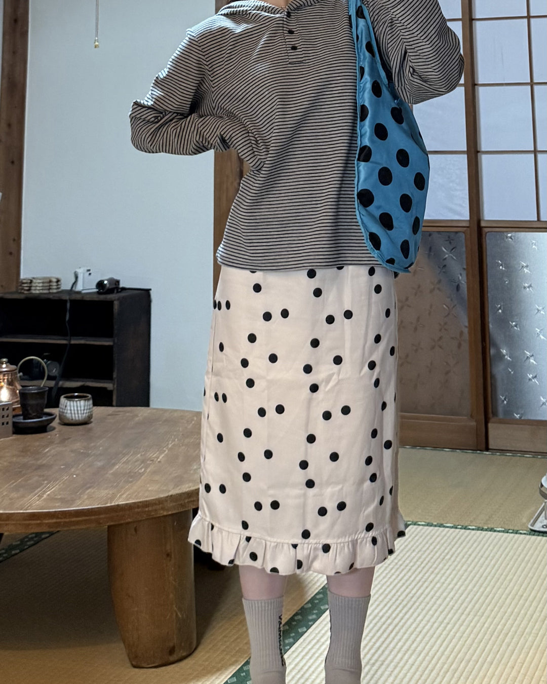 ドットAラインスリムスカート SE0115