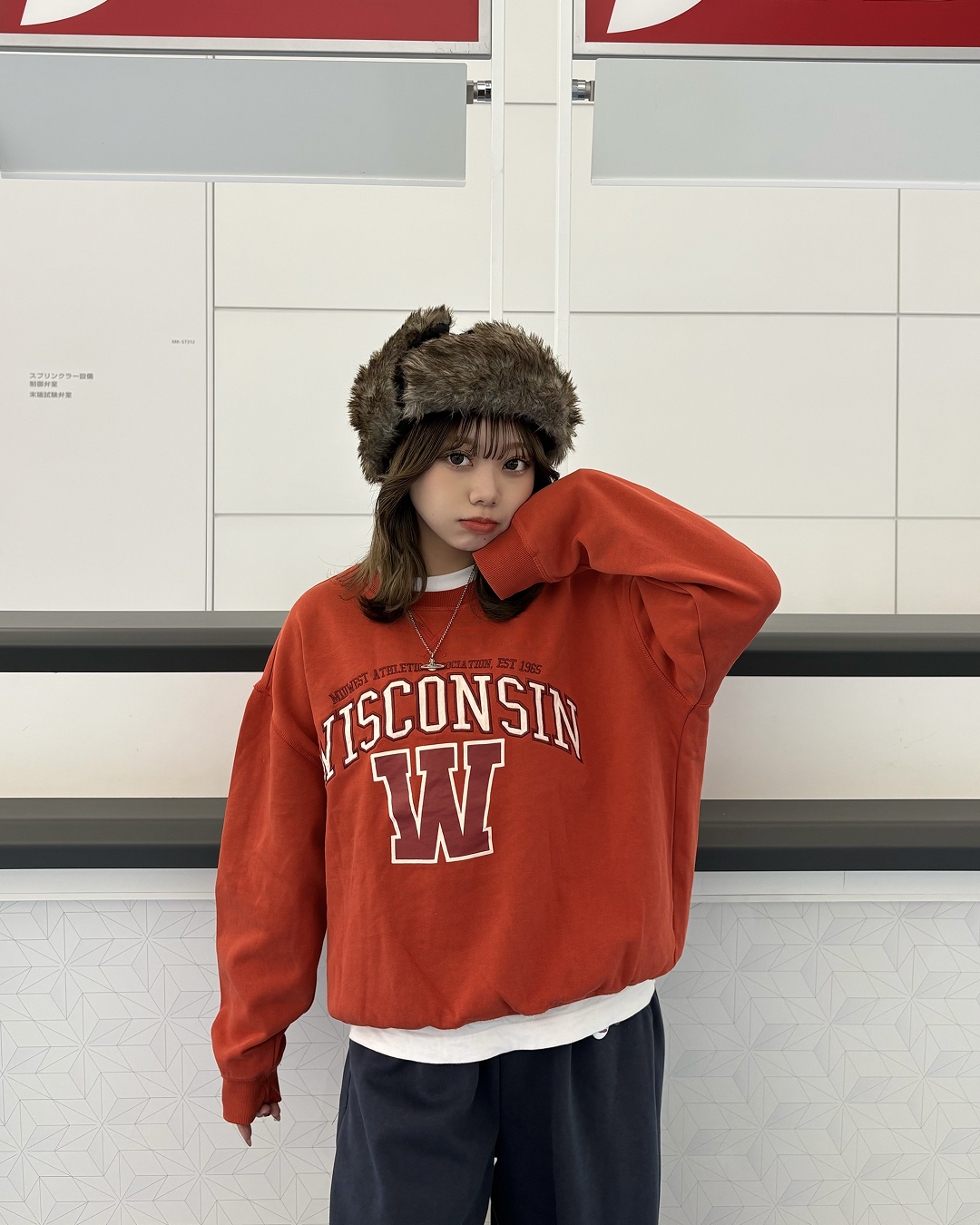 フロントプリントプルオーバースウェット　SO0030