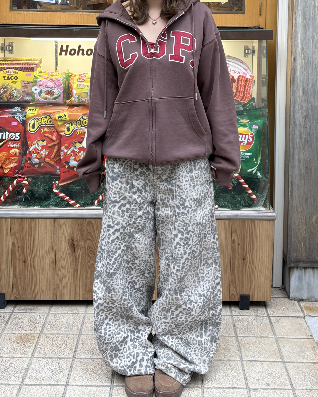 レオパード柄カーブパンツ SI0023