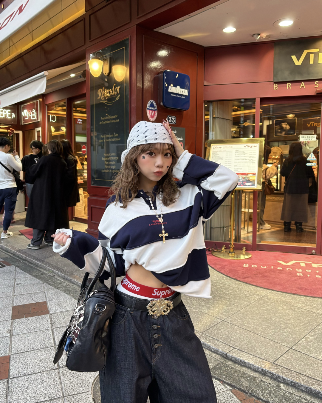 ワイドボーダーポロTシャツ SI0091