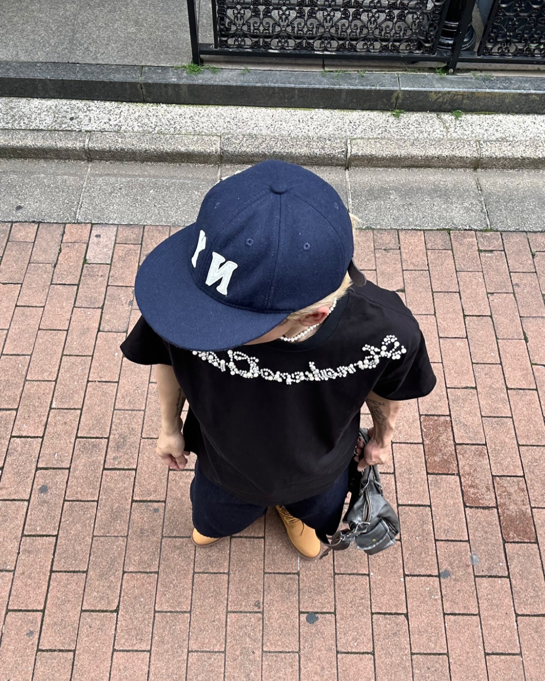 フロントビジューデザインTシャツ SK0096