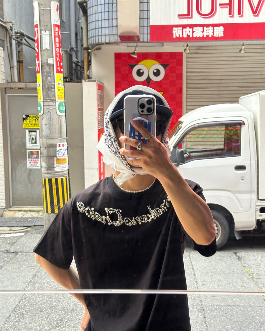 フロントビジューデザインTシャツ SK0096