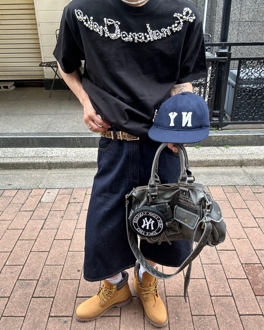 フロントビジューデザインTシャツ SK0096
