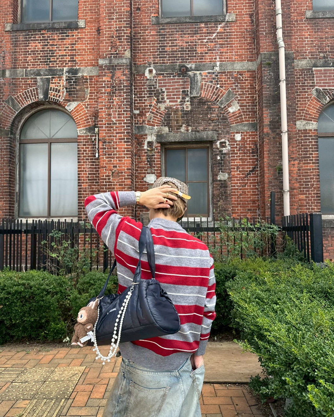 オーバーサイズボーダーセーター SK0232