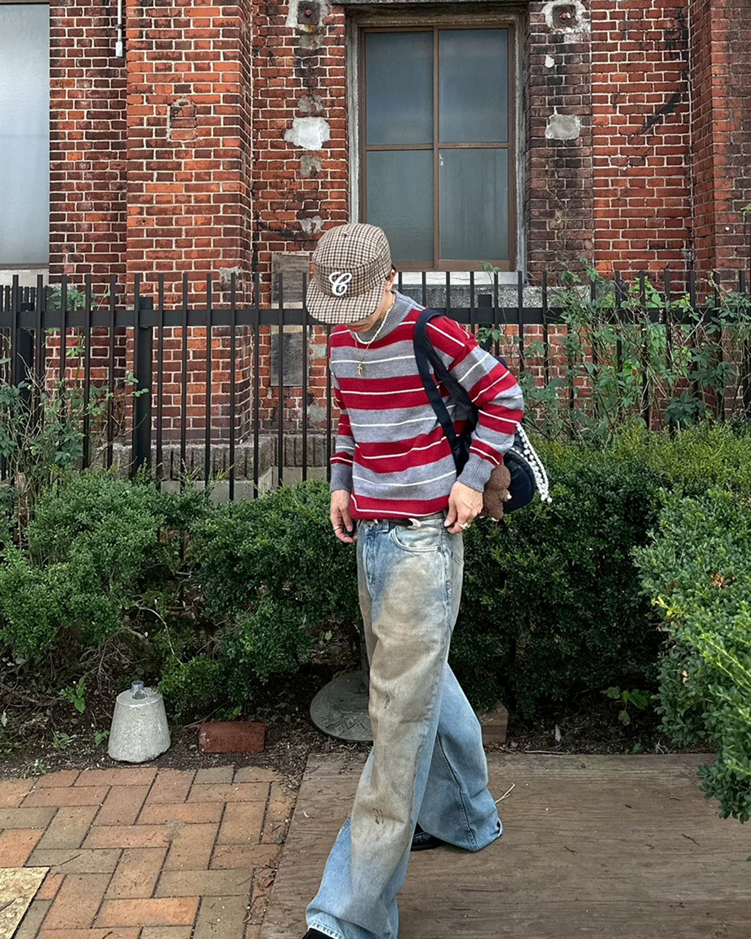 オーバーサイズボーダーセーター SK0232