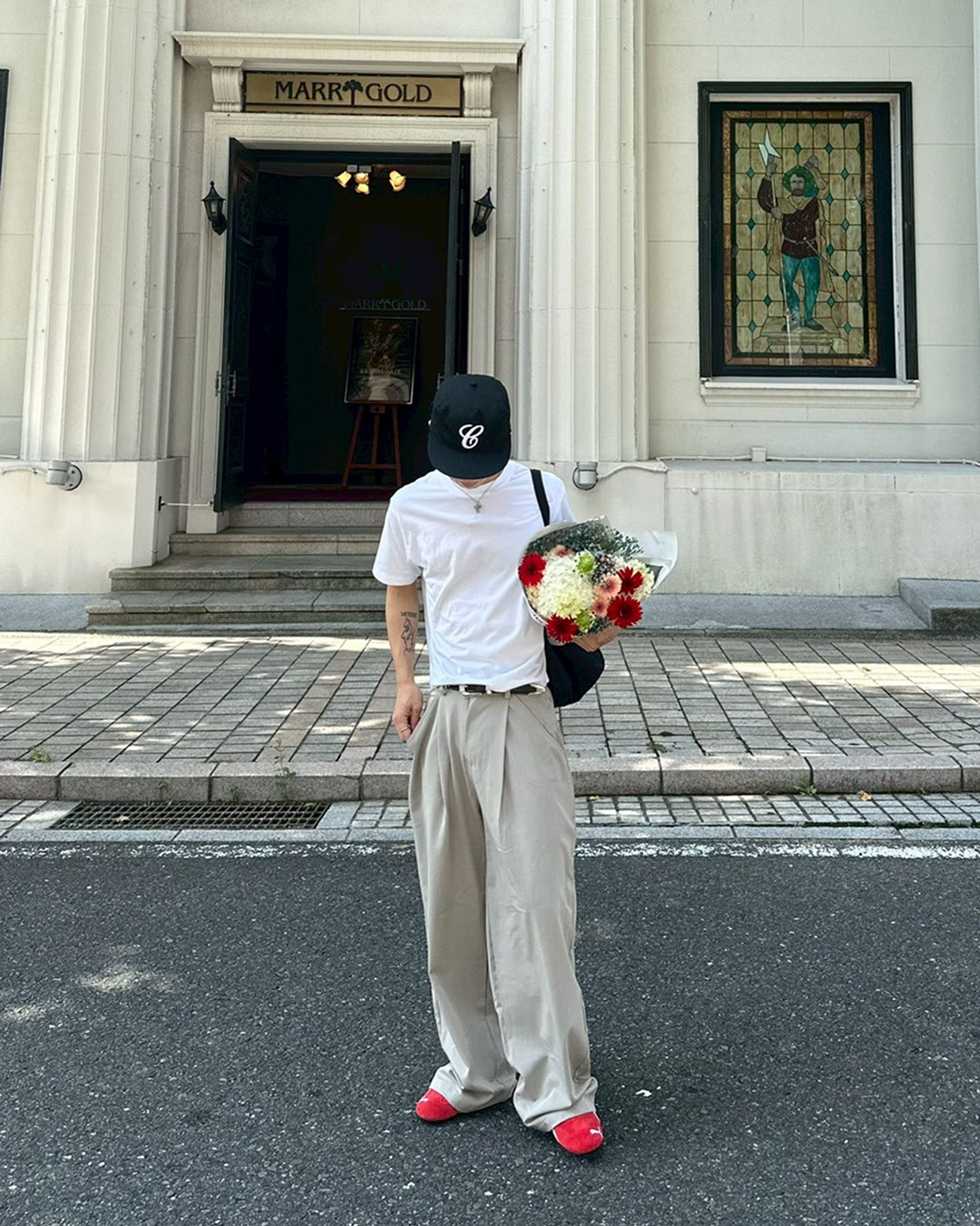 ワイドレッグプリーツパンツ SK0285