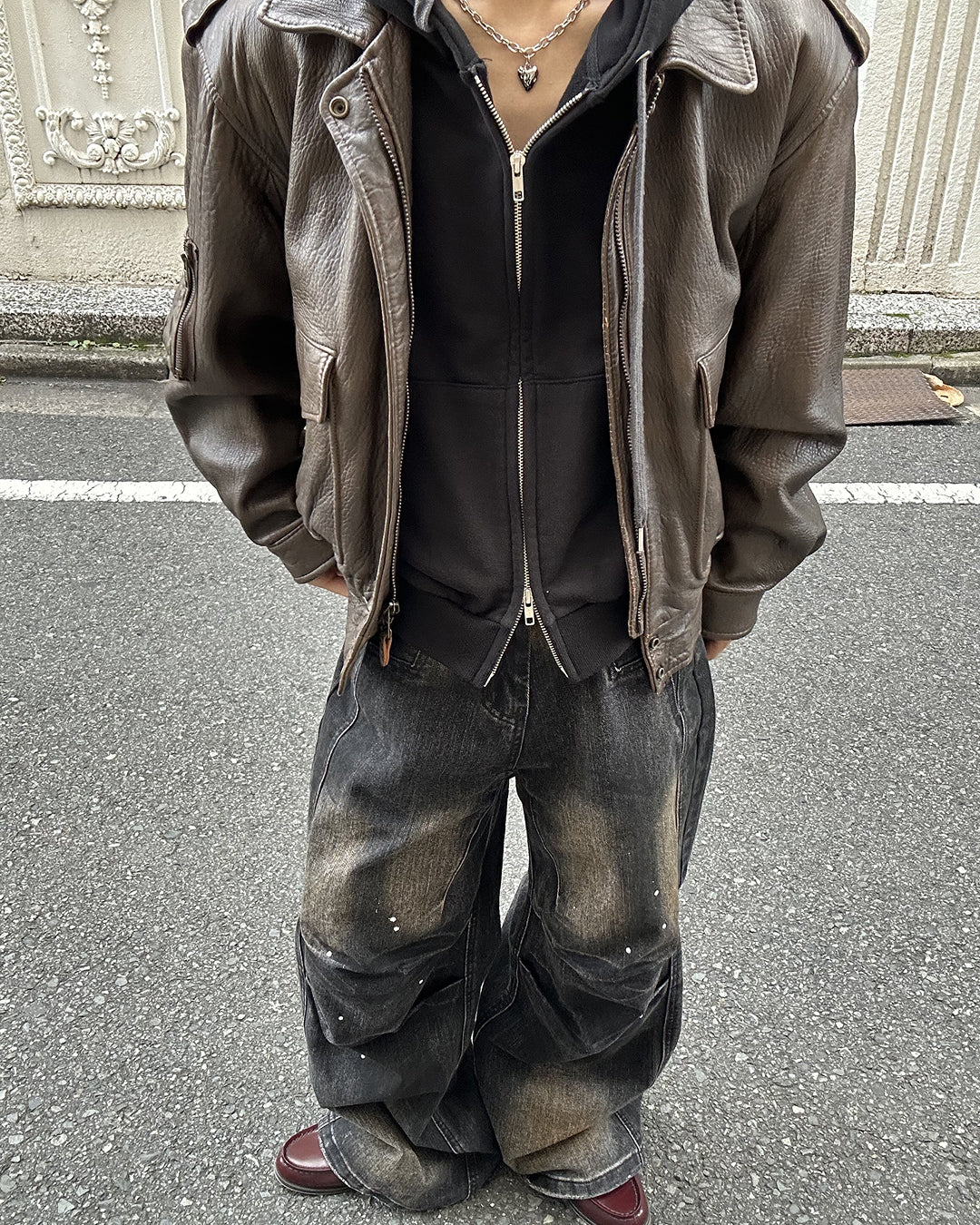 ダーティビッグシルエットデニムパンツ
SK0365