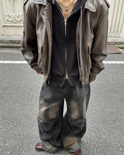 ダーティビッグシルエットデニムパンツ
SK0365