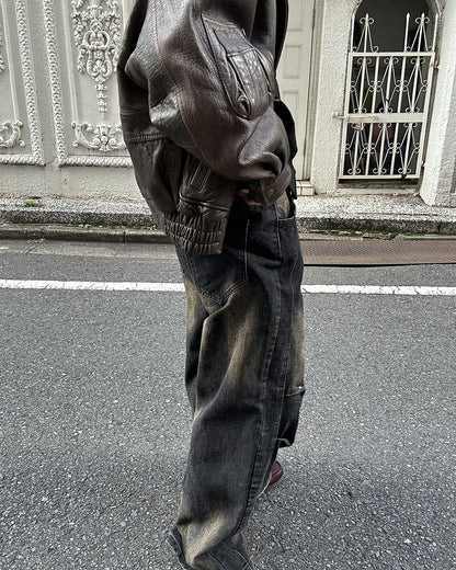 ダーティビッグシルエットデニムパンツ
SK0365