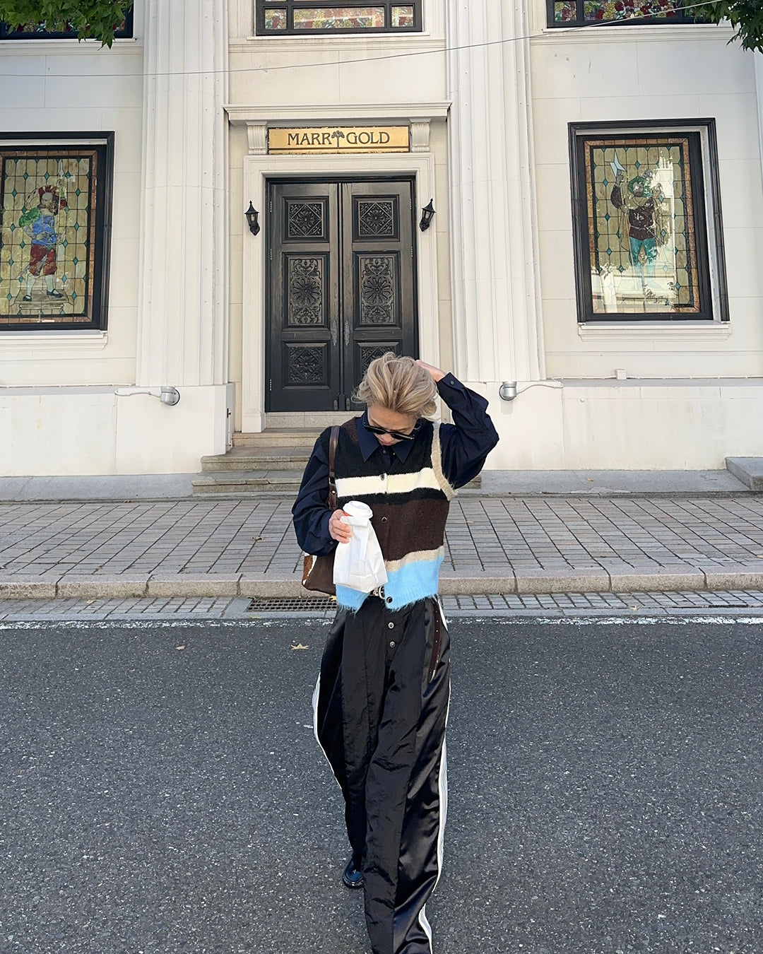 マルチカラーニットベスト
SK0372