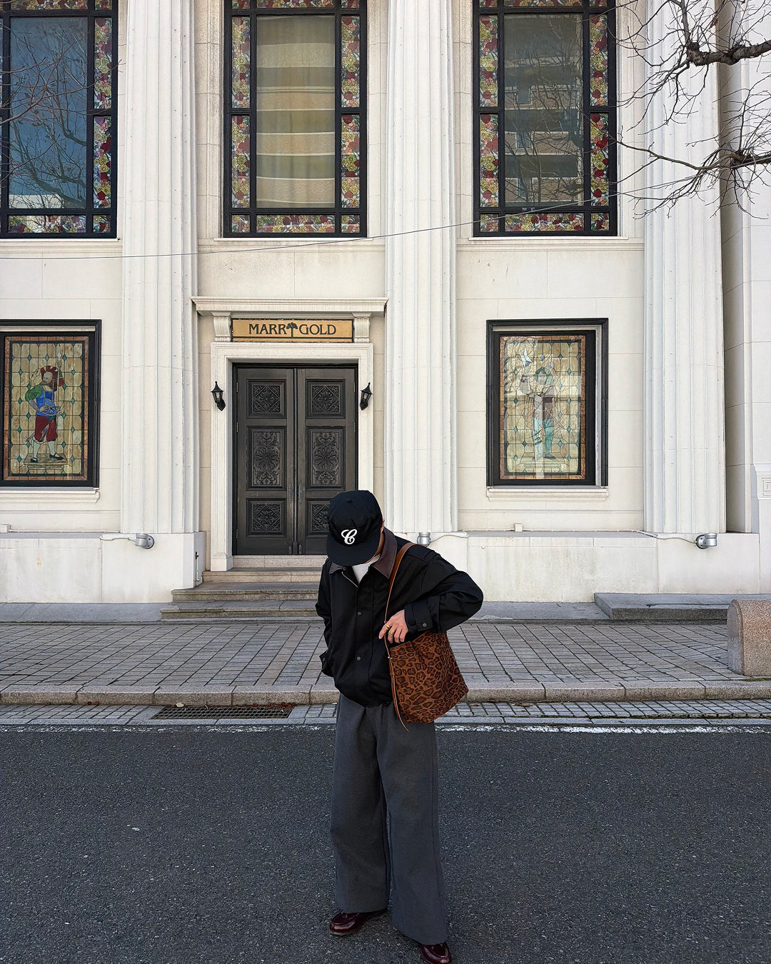 レオパードショルダーメッセンジャーバッグ SK0415