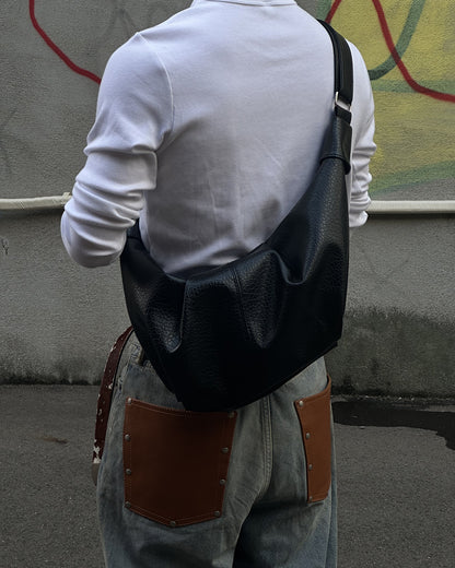 クレセントショルダーレザーライクバッグ
SK0464