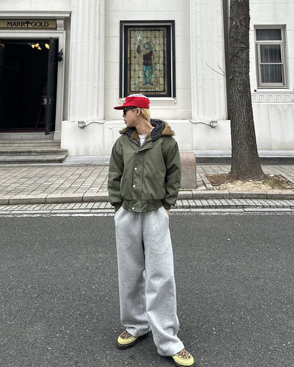 ファーフードミリタリーダウンジャケット SK1005