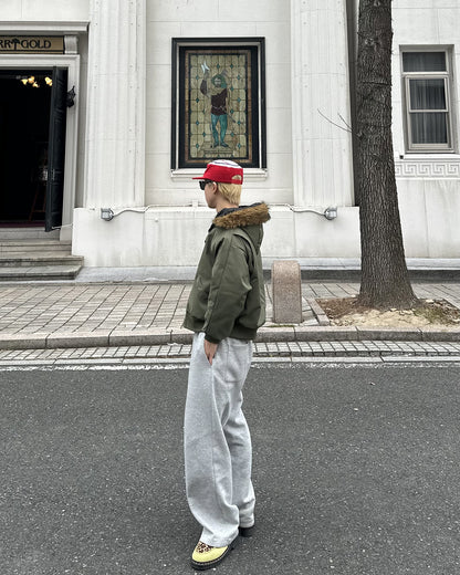 ファーフードミリタリーダウンジャケット SK1005