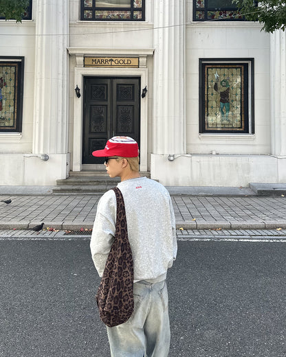 【即納】レオパード柄ワンショルダーカレッジバッグSK5001