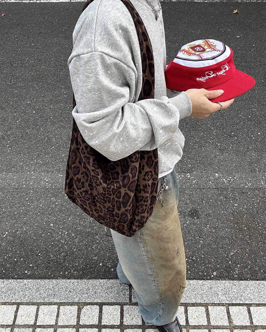 【完売モデル】ブラックアイパッチ レオパード ショルダーバッグ 即日発送 完売モデル】ブラックアイパッチ レオパード ショルダーバッグ 即日発送