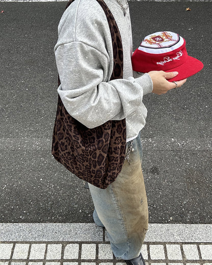 【即納】レオパード柄ワンショルダーカレッジバッグSK5001