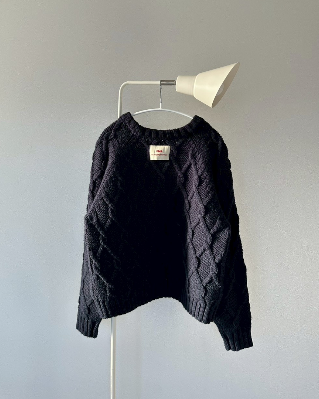 【11/25 19:00販売開始 オリジナル 即納】クロップドフィッシャーマンセーター SK6000