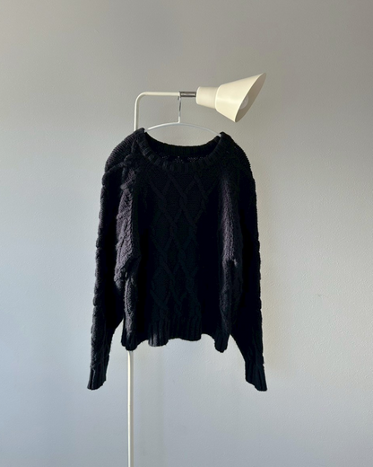 【11/25 19:00販売開始 オリジナル 即納】クロップドフィッシャーマンセーター SK6000