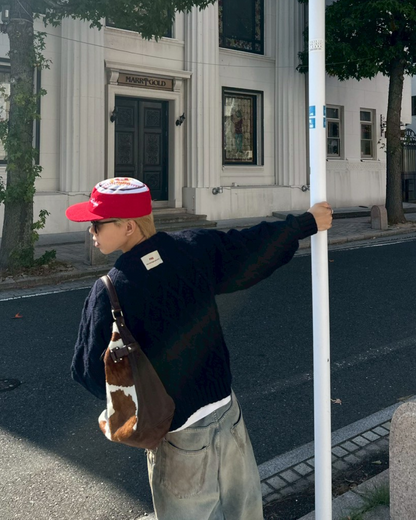 【11/25 19:00販売開始 オリジナル 即納】クロップドフィッシャーマンセーター SK6000