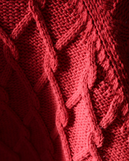 【11/25 19:00販売開始 オリジナル 即納】クロップドフィッシャーマンセーター SK6000