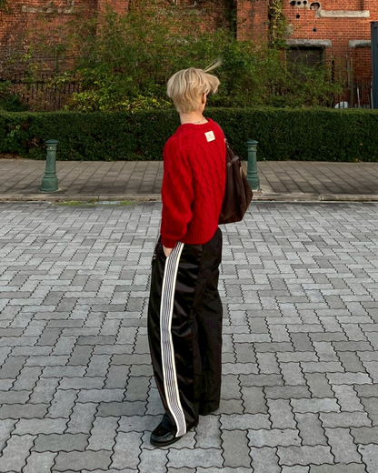 【11/25 19:00販売開始 オリジナル 即納】クロップドフィッシャーマンセーター SK6000