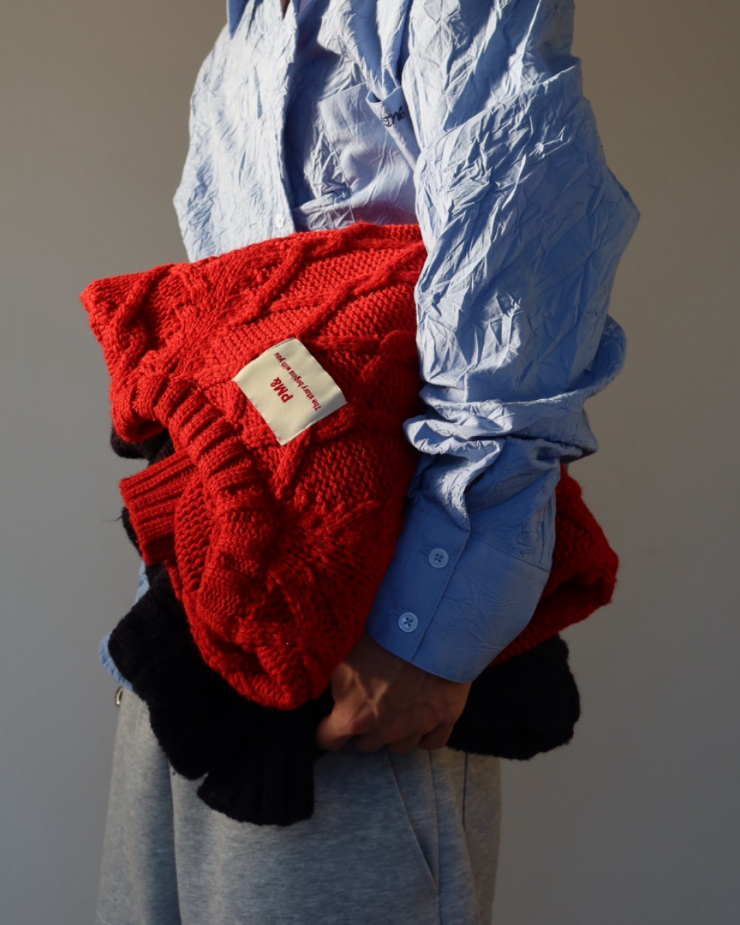 【11/25 19:00販売開始 オリジナル 即納】クロップドフィッシャーマンセーター SK6000