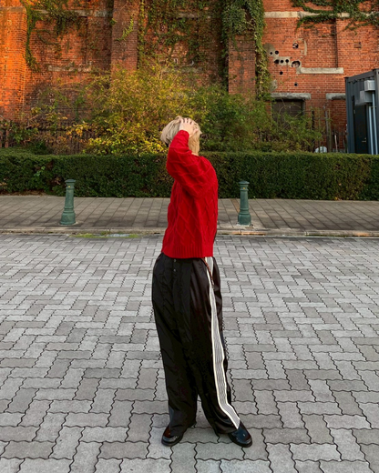 【11/25 19:00販売開始 オリジナル 即納】クロップドフィッシャーマンセーター SK6000