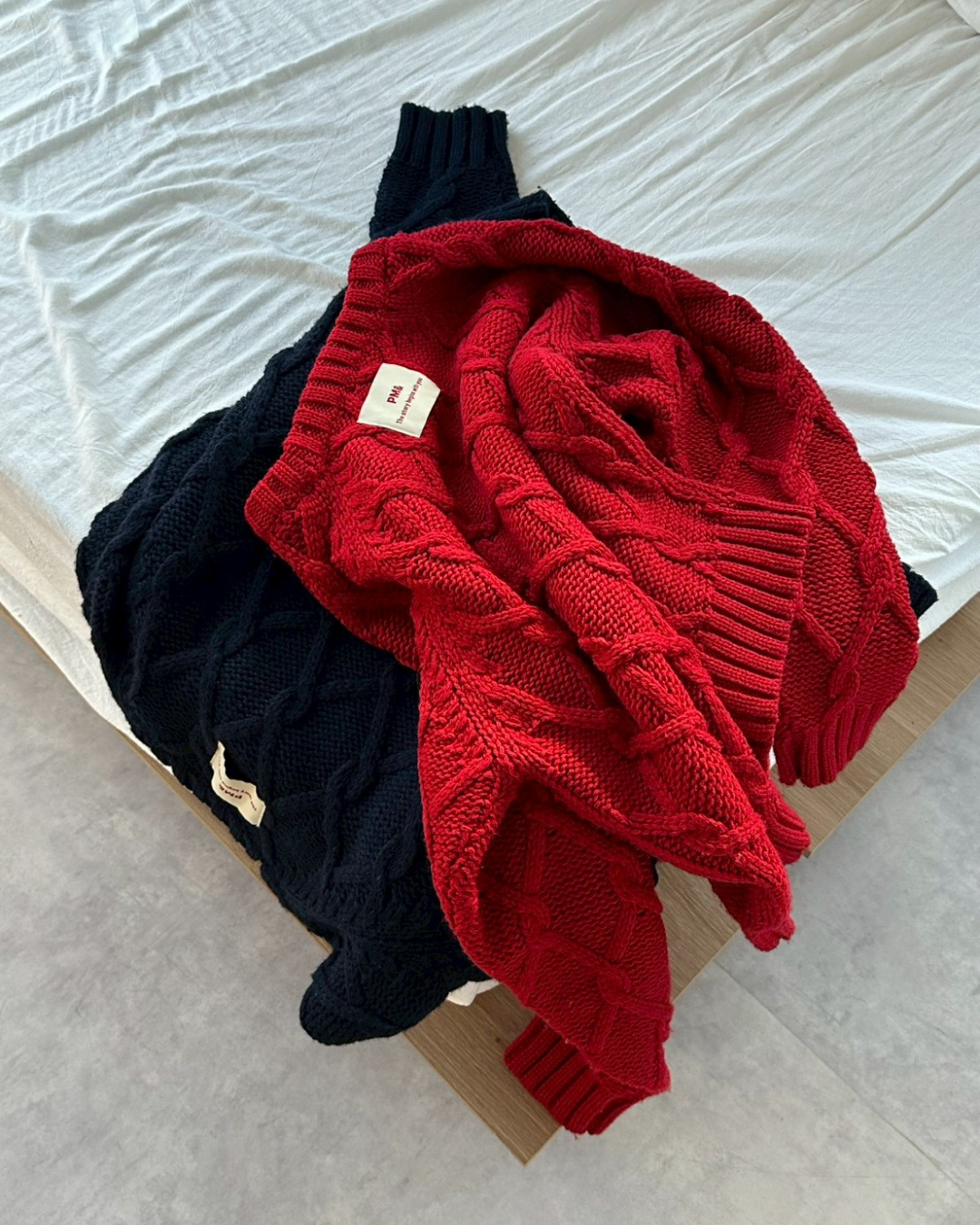 【11/25 19:00販売開始 オリジナル 即納】クロップドフィッシャーマンセーター SK6000