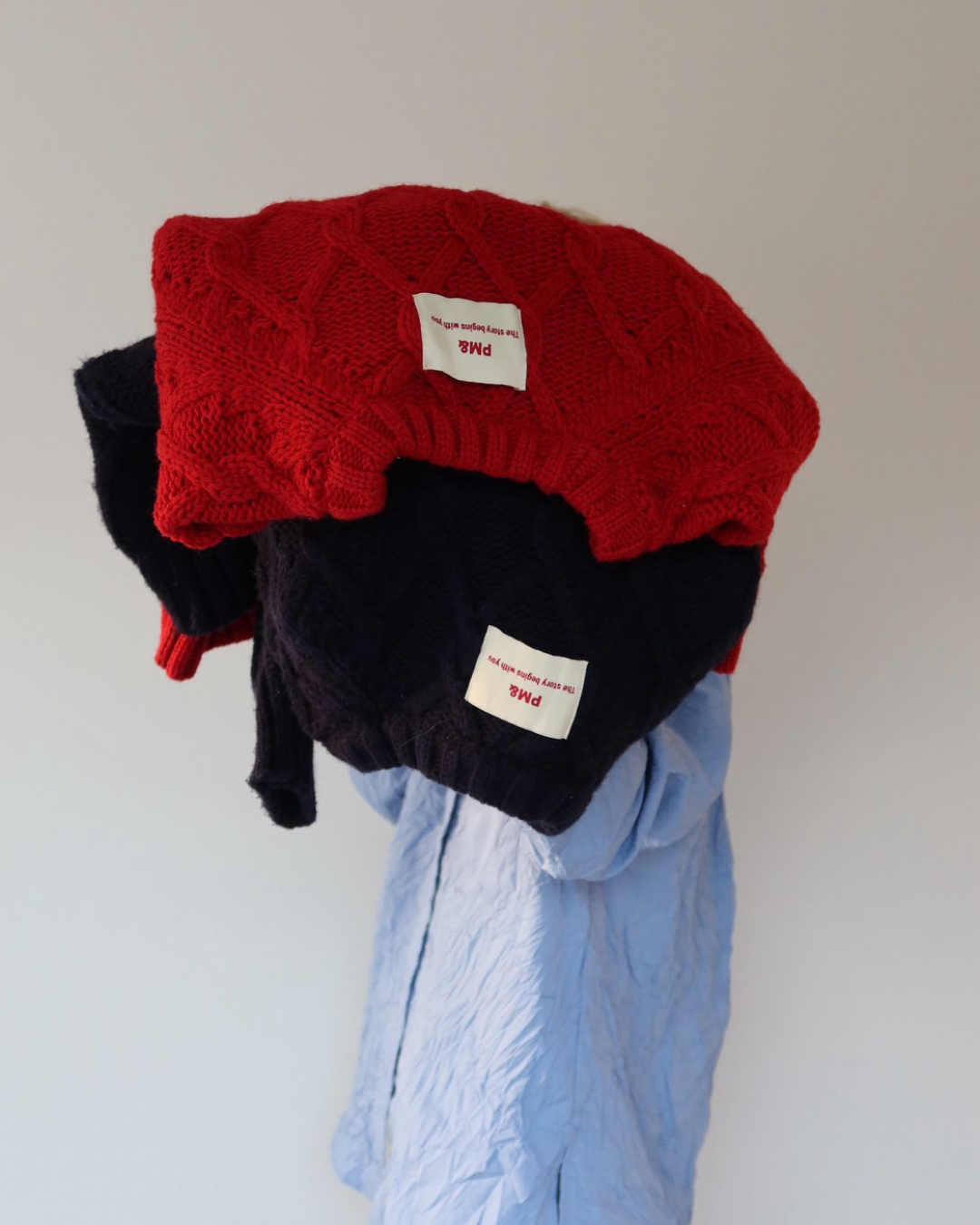 【11/25 19:00販売開始 オリジナル 即納】クロップドフィッシャーマンセーター SK6000