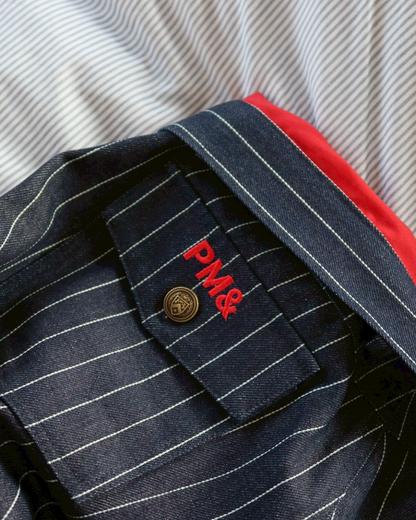 【11/25 19:00販売開始 オリジナル 即納】ストライプバギーカーブパンツ SK6001