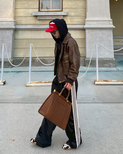 【オリジナル 即納】PUレザーA2フライトジャケット SK6002