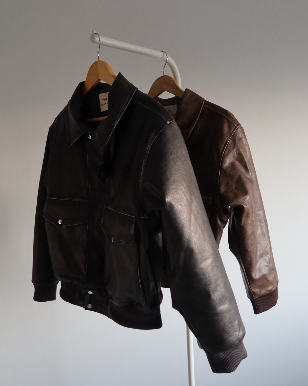 【11/25 19:00販売開始 オリジナル 即納】PUレザーA2フライトジャケット SK6002