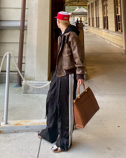 【オリジナル 即納】PUレザーA2フライトジャケット SK6002