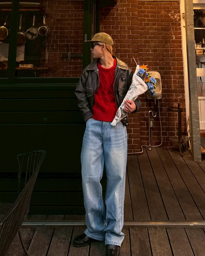 【オリジナル 即納】PUレザーA2フライトジャケット SK6002