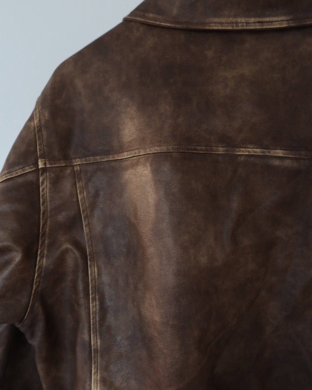 【11/25 19:00販売開始 オリジナル 即納】PUレザーA2フライトジャケット SK6002