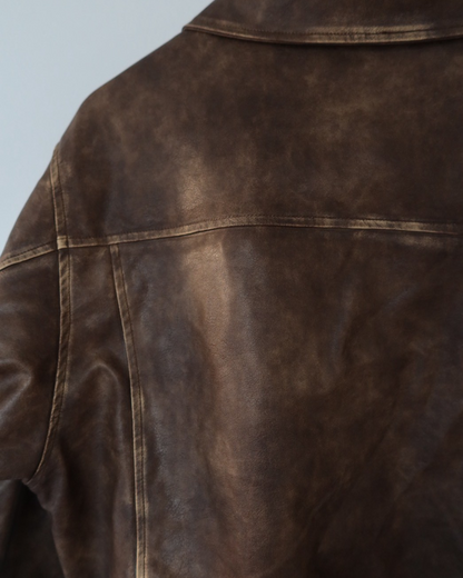 【11/25 19:00販売開始 オリジナル 即納】PUレザーA2フライトジャケット SK6002