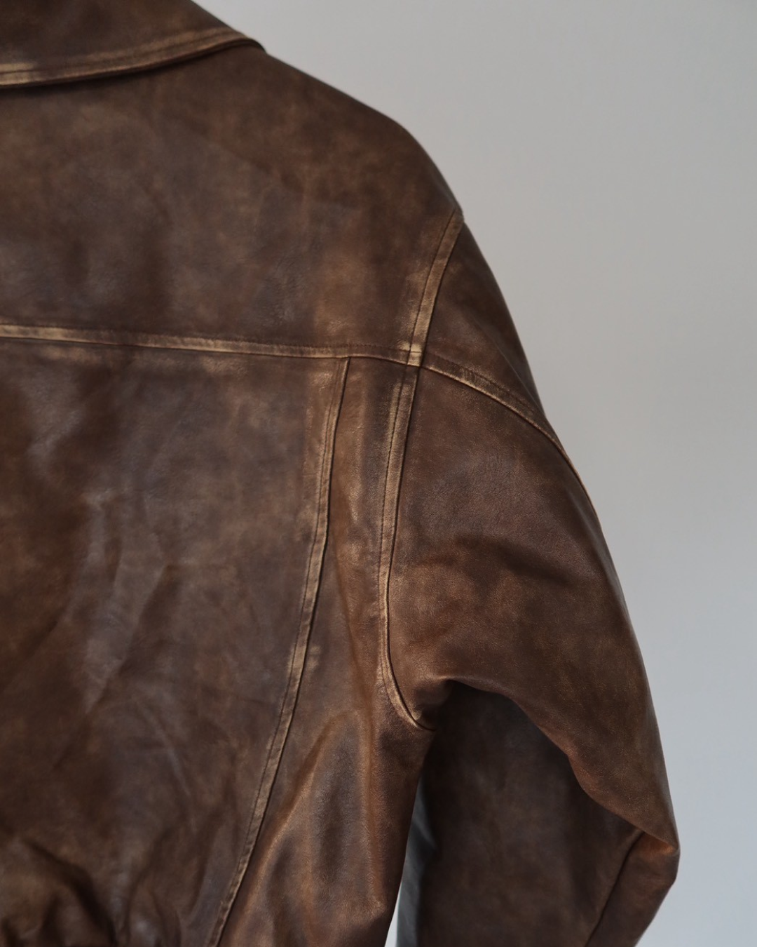 【11/25 19:00販売開始 オリジナル 即納】PUレザーA2フライトジャケット SK6002