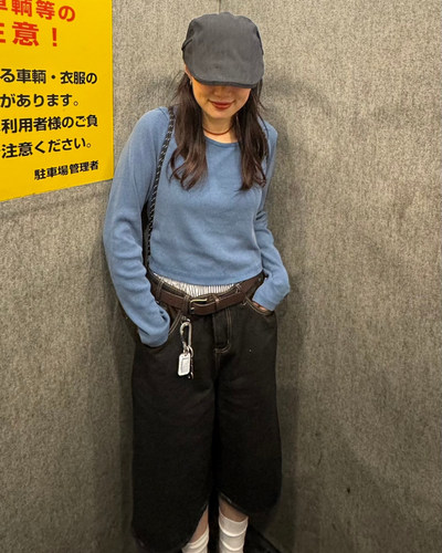 【即納】ハイウエストストレートハーフパンツ　SM0044