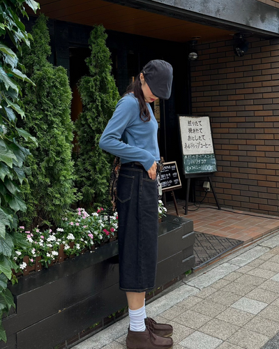 【即納】ハイウエストストレートハーフパンツ　SM0044
